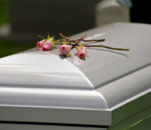 Los Angeles Wrongful Death Attorney - white coffin