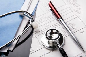 Los Angeles Medical Malpractice attorney - stethoscope and medical file