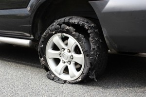 LA Product Liability Lawyers - exploded truck tire